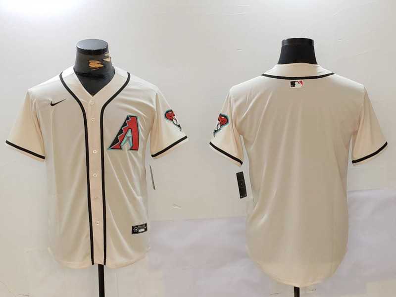 Men%27s Arizona Diamondbacks Blank Cream Cool Base Limited Stitched Jersey->baltimore orioles->MLB Jersey
